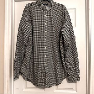 Black and White Checkered Polo by Ralph Lauren